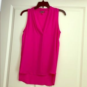Vince Camuto hot pink flowy tank